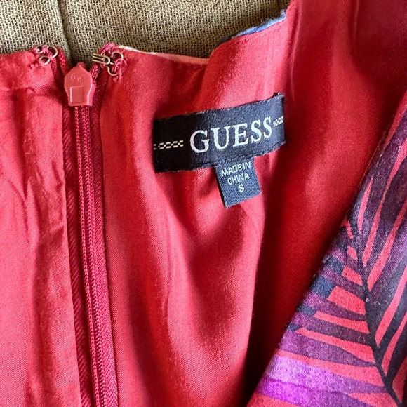 Guess Red Fit Flare Dress Size small - Picture 4 of 7